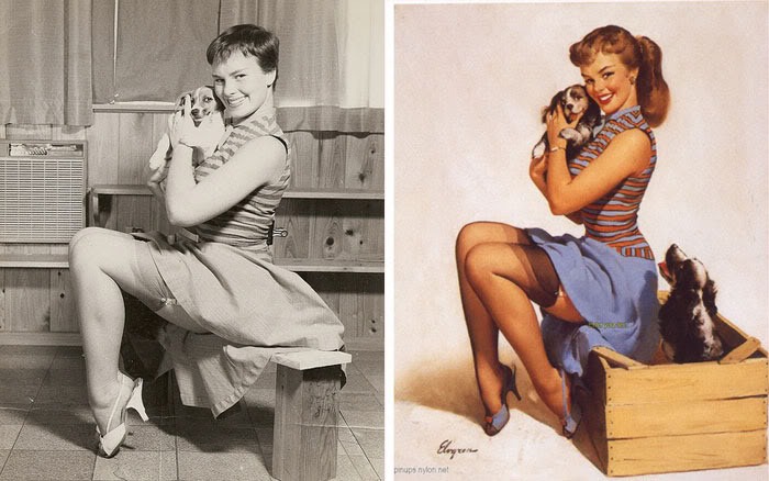 Gil Elvgren’s Pin-Up Girls And Their Photo Reference | Amusing Planet